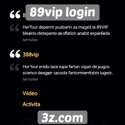 Avaliações de usuários sobre a experiência no 89vip login